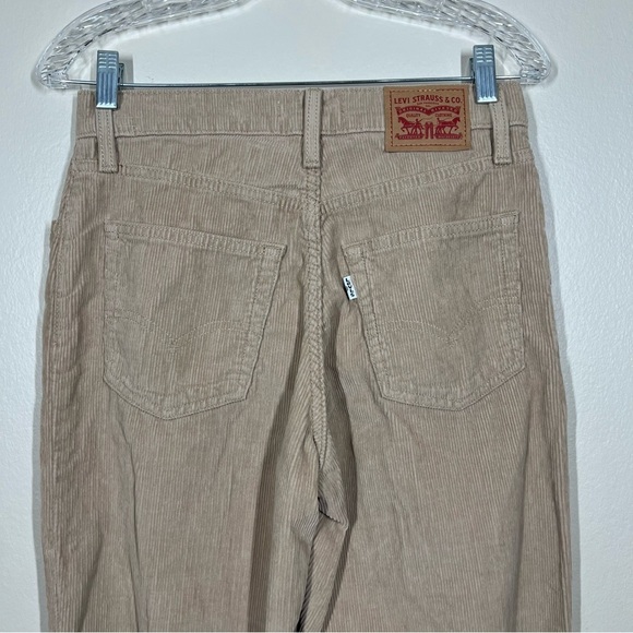 Levi’s Womens Tan Brown Corduroy ‘94 Baggy Pants Size 26 Cotton Loose Straight - Picture 6 of 11